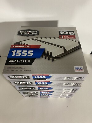 6 Super Tech 1555 Air Filters Replacements Select Chevrolet Brand New 6 Filters