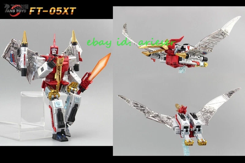 Fanstoys Ft-05xt Soar Red Version Iron Dinobots Action Figure New Toy In Stock - Image 4 of 4