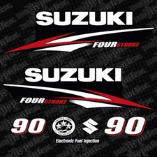 Suzuki 90 Four Stroke Aftermarket Utombordare Dekaler Aufkleber Adesivo Sticker Set