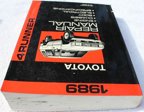1989 Model Toyota 4 Runner 4Runner Repair Manual Printed in Japan - Picture 5 of 11