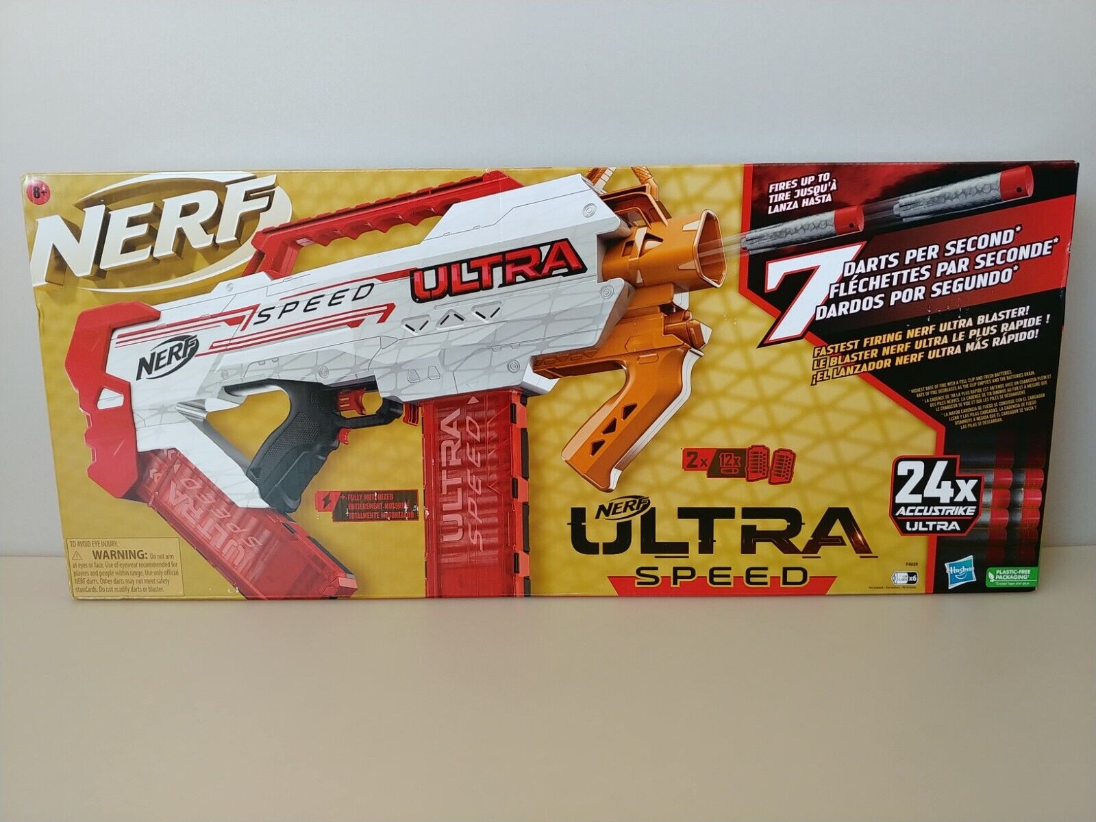 NERF - Ultra - Amp - Blaster motorisé - chargeur 6 fléchettes - 6 fl