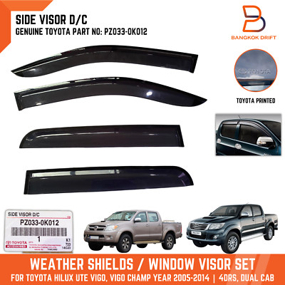 Genuine Toyota Weather Shields Online For Hilux, Prado & More Genuine Toyota Weather Shields Online For Hilux, Prado & More