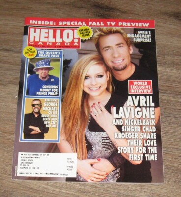 Hello Canada 2012 magazine AVRIL Lavigne CHAD Kroeger GEORGE Michael LILY COLE