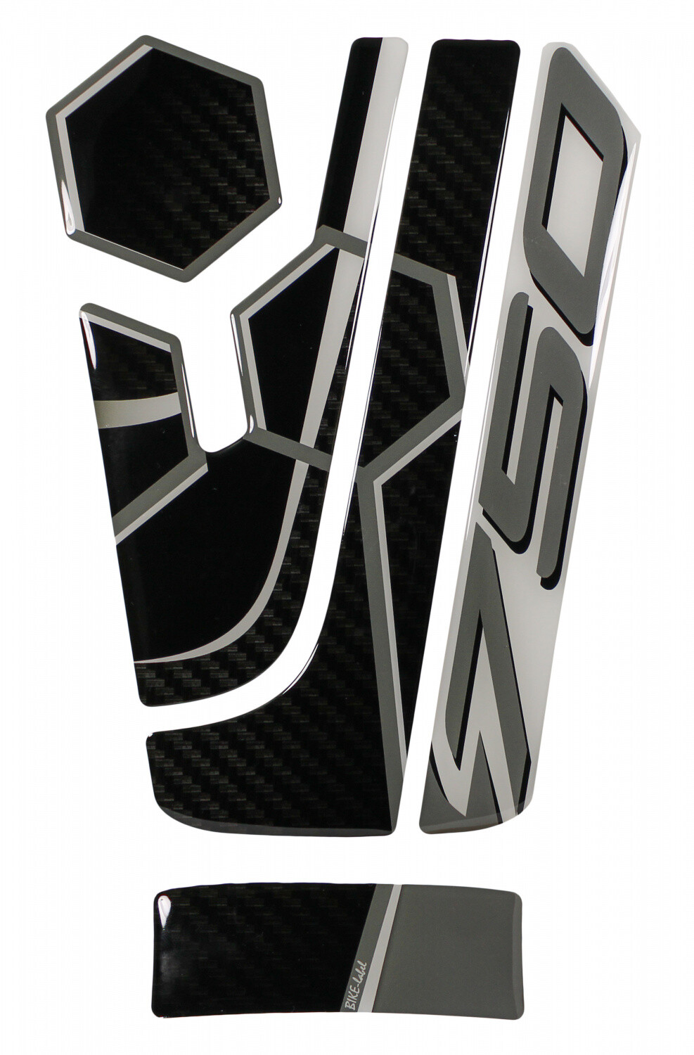 Tank Pad Gel Sticker Motorcycle Compatible For Honda CB750 Hornet Honeycomb Grey