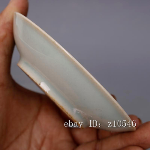 4" Chinese Antique Porcelain Small Plate Qing Tongzhi Blue and White Fukushou - Picture 4 of 6