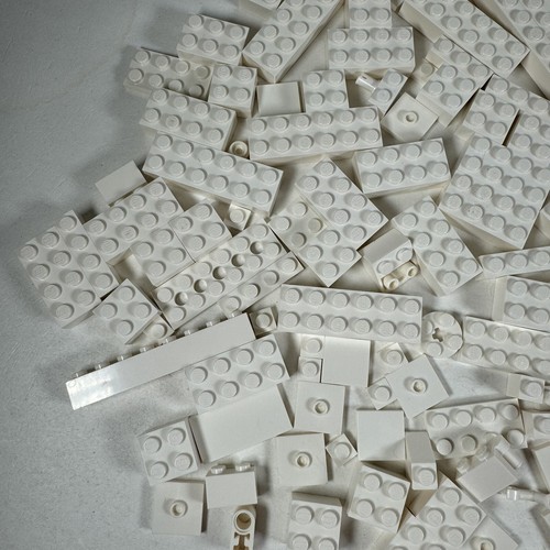 Lego Lot Of 192 White Pieces Replacements Assortment - Picture 7 of 11