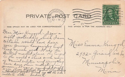 WASHINGTON DC STATE WAR AND NAVY DEPARTMENT BLDG c1910 VINTAGE POSTCARD 061824 T - Picture 2 of 2