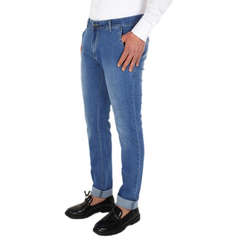 Jeans Uomo Leggero Blu Nero Pantalone Casual Tasca America 44 46 48 50 52 54 - Imagen 23 de 40