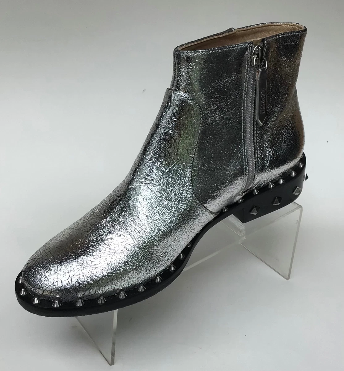 Schutz silver best sale boots