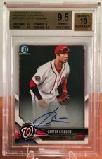 2018 Bowman Chrome Carter Kieboom Auto Autograph Pre Rookie BGS 9.5 10 GEM MINT