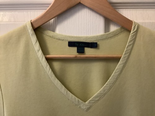 Boden v neck cotton jersey top with silk trim. Size 14 in excellent condition - Picture 2 of 6
