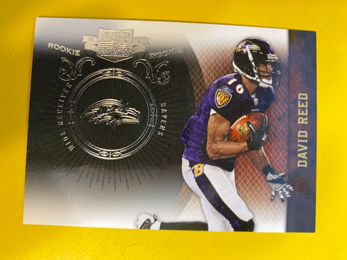51479 2010 Plates and Patches Silver #124 David Reed RAVENS ROOKIE #30/ ...