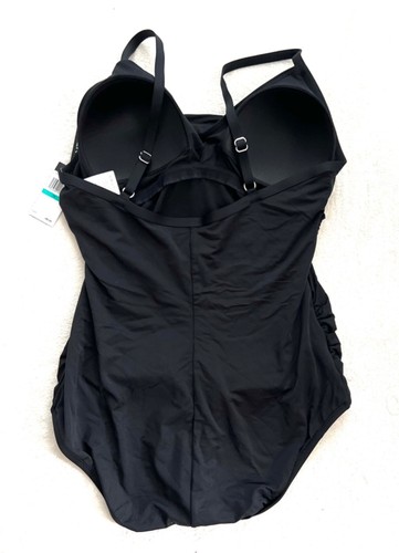Nuevo con etiquetas Jantzen Traje de baño de una pieza Sujetador de estante acolchado, Negro, $89 - TALLA 16 - Imagen 2 de 6