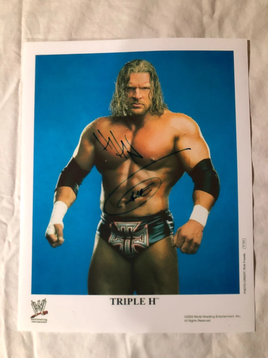 Triple H Signed In Wrestling Autographed Photos for sale | eBay