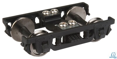 NEW Walthers Pullman-Standard 8' Wheelbase Trucks Blk (2) HO Scale FREE US SHIP