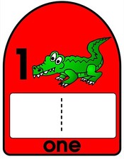 Zahlenübung - 26 Seiten Poster 8,5 x 11 - Blätter Lehrbedarf