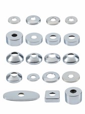 Radiator Pipe Collars Stainless Steel Covers Rossettes, Shroud 20mm 25mm 32mm