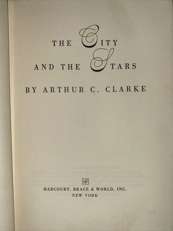 The City and the Stars by Arthur C. Clarke - 1956 Hardcover W/ DJ, VG - Image 3 of 4