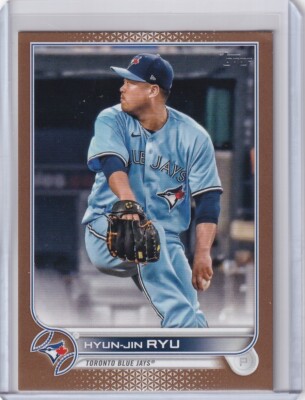 2022 TOPPS GOLD /2022 HYUN-JIN RYU TORONTO BLUE JAYS PARALLELS GE-3158