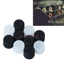 100pcs Silicone TV Audio Video Interface Dust Plug RCA Female Protective Cover