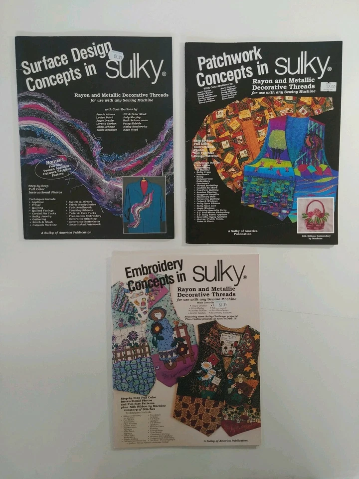 Sulky Stabilizing, Applique, Serger, Dimensional, Patchwork & more Book Lot of 7 - Image 4 of 4