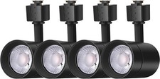 LED Track Heads 2-Wire-1 Compatible Juno Track 12W 75W Equivalent. Dimmable 4P
