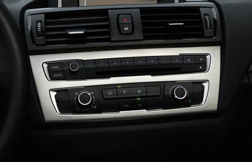 For BMW 1 Series F20 F21 12-15 Silver Steel Console CD Button Control Frame Trim - Imagen 4 de 6