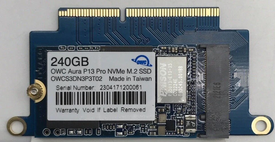 OWC 240GB Aura Pro NT High-Performance NVMe SSD Upgrade Kit with Tools - Image 2 of 3