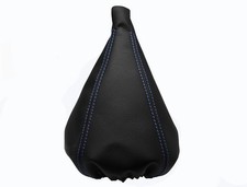 Hellblau Faden Echtleder Schaltmanschette Schaltsack Für SAAB 93 9-3 1998-2003