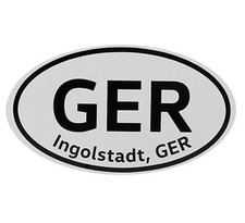 Genuine Audi Country Decal Ingolstadt Germany Bumper Sticker