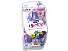 Schick Quattro Disposable Razor for Women Sensitive Skin, 3 Count