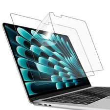 JETech PET Screen Protector for MacBook Air 13.6 Inch (2024/2022, M3/M2), 2-Pack
