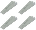 4x Securpak Trade Pack Home Office Rubber Door Wedge Jam Stopper - Grey - 140mm