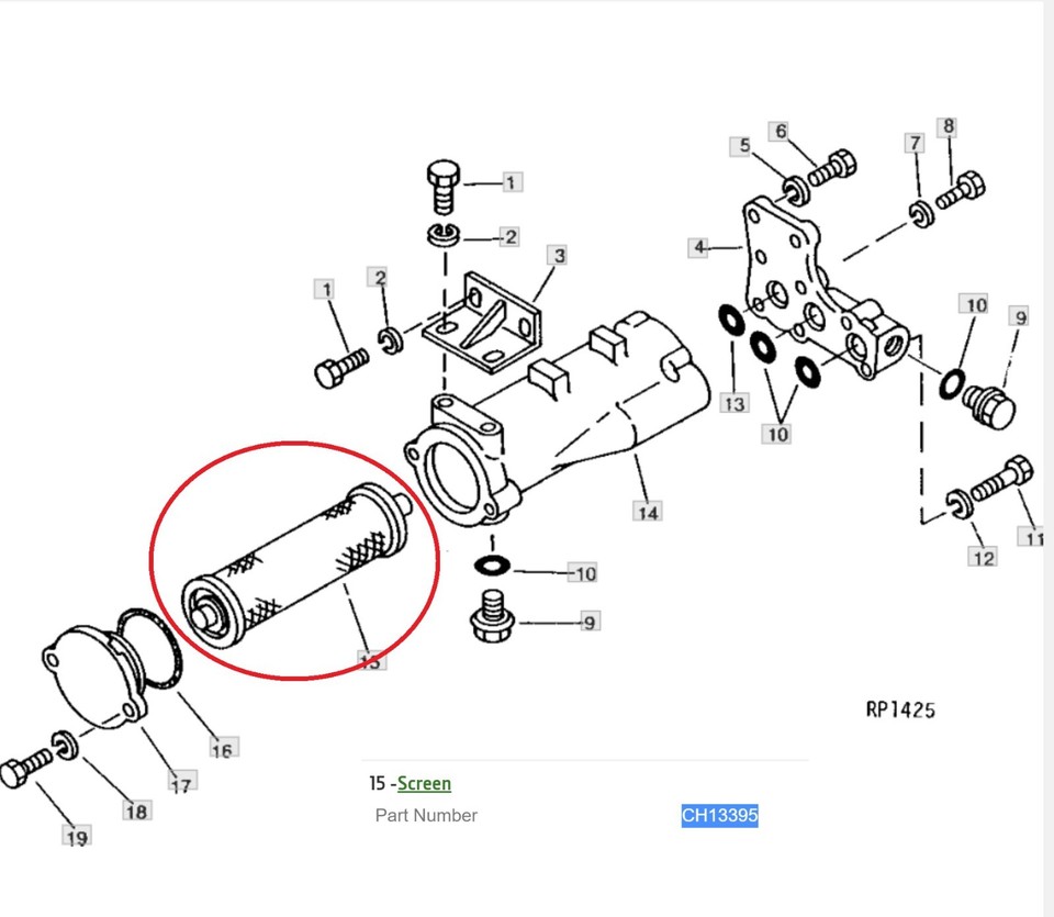 John Deere Hydraulic Screen CH13395 For 1050 / 950 / 850 Compact Tractors eBay