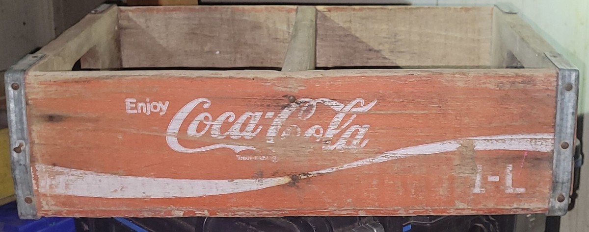 Vintage Wooden Red Coca-Cola Soda Bottle Crate | eBay