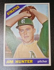 1966 Topps Jim Hunter #36 NM Sharp, Clean, Print Line