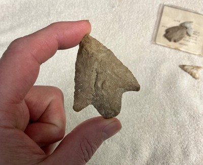 Native American Stemmed Base Projectile Point  Authentic Arrowhead