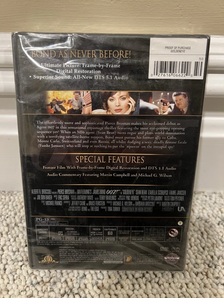 GoldenEye (DVD, 1995) BRAND NEW & SEALED  - Image 2 of 2