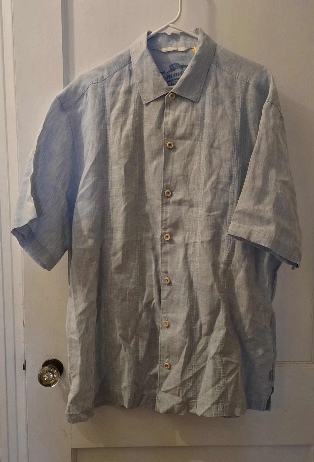 Tommy Bahama 100% Linen Button-Down Short Sleeve Shirt XL