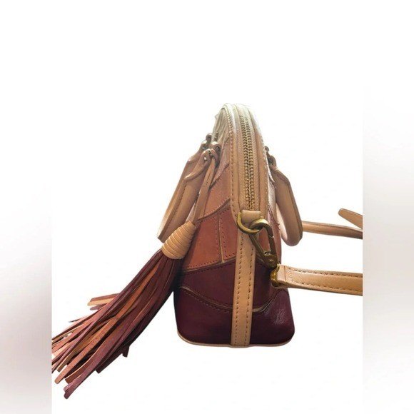 Tory Burch Seashell Patchwork Dome Satchel Crossb… - image 15