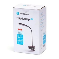 Wiederaufladbare LED Clip-Leselampe mit 3 Einstellungen, 4000K Neutralweiß