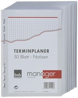 Bsb Ersatzeinlage Notizen A5 6-Fach Lochung FüR Manager Terminplaner 02-0051