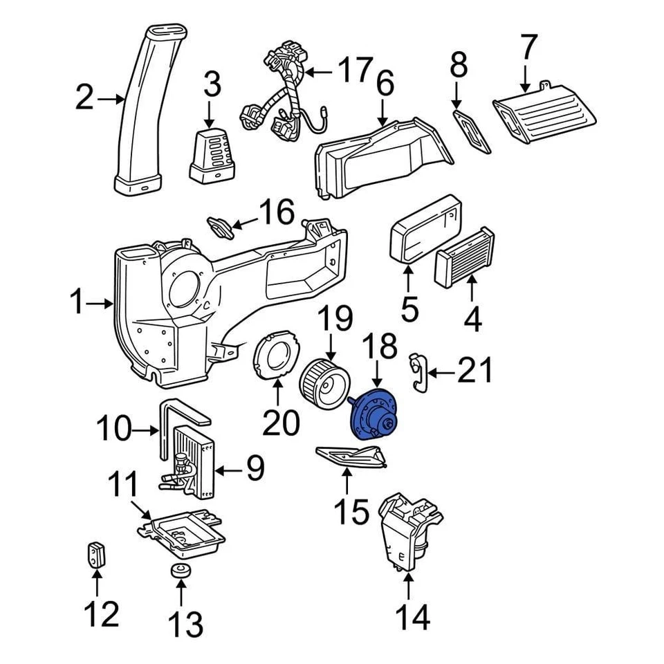 For Ford E-350 Super Duty 1999-2025 Ford XC2Z19805BA HVAC Blower Motor Foto 3 de 4