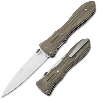 BOKER PLUS Atropos Tactical Folding Knife 4.13'' VG-10 Blade Tan Micarta 01BO913