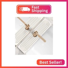 Large Faucet Mat for Kitchen Sink - Stone Drying Mat for Kitchen Counter, Diatom