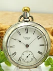 Vintage Antique Waltham Coin Silver Pocket Watch Gr 3 model 1883 18s 11 jewel