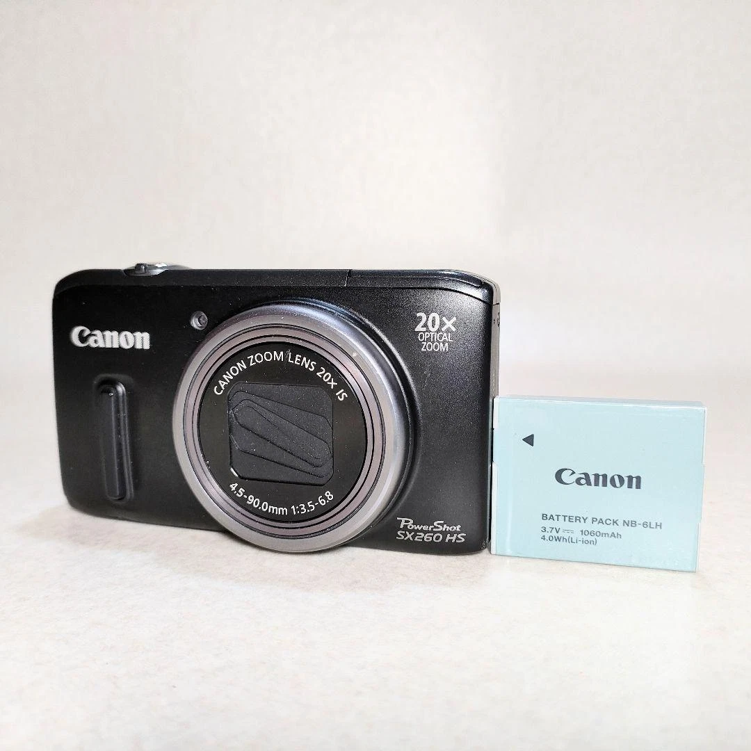 Canon PowerShot SX260 Black HS 12.1MP Digital Camera Working | eBay