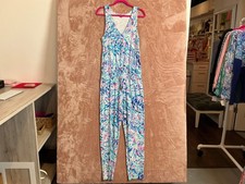 Lilly Pulitzer NWT Paulina Jumpsuit Breakwater T Party Wave - Size M