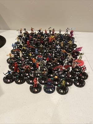 HeroClix 84 Figure Lot - Marvel, DC, X-men, Avengers 2002-2005 Hero Clix + Rare