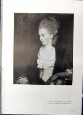 Old Print Miss Theophila Palmer Joshua Reyns Meules Paille Effet Matin S